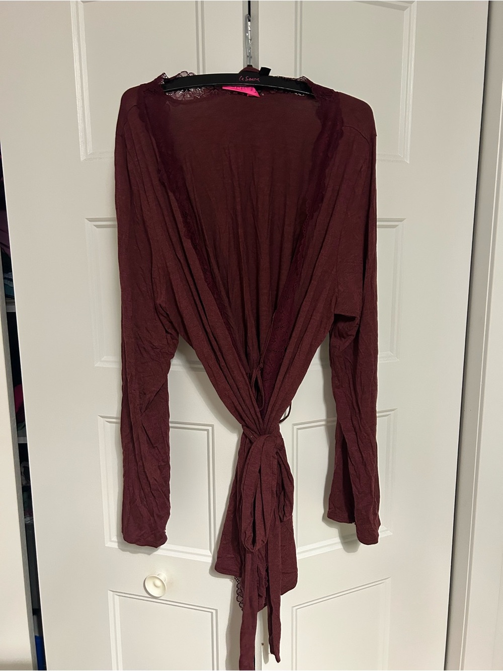 Women’s Burgundy Robe